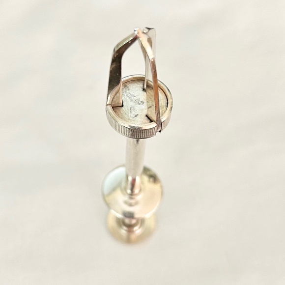 Rare Antique Silver Mechanical Tong/Claw With Pewter Olive/Pickle Tray. - Picture 3 of 10